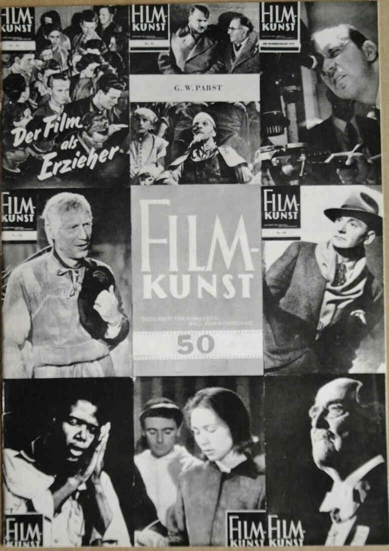 FILMKUNST magazine side cover Issue 50  1968