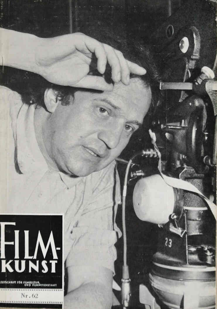 FILMKUNST magazine side cover Issue 62  1973