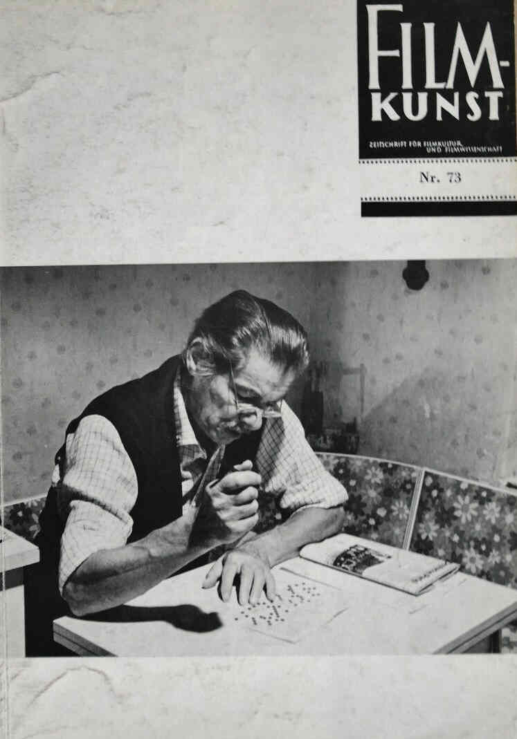 FILMKUNST magazine side cover Issue 73  1976