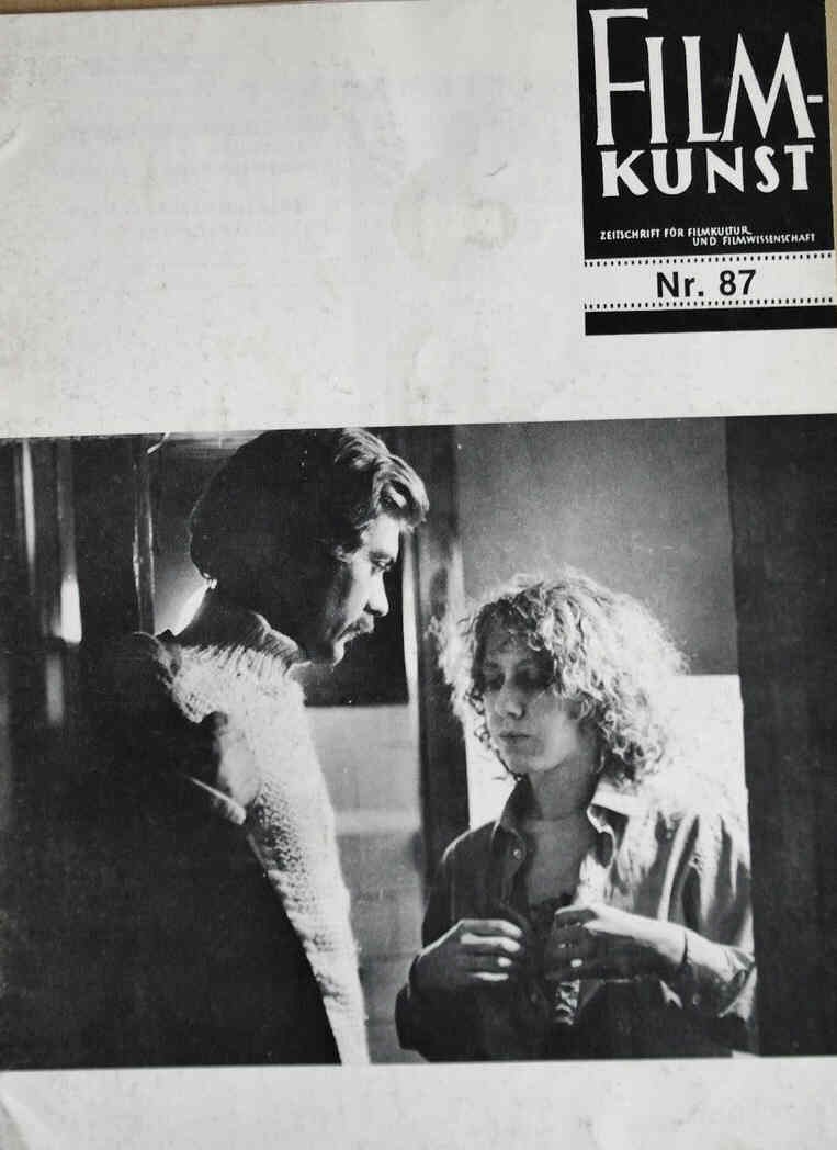 FILMKUNST magazine side cover Issue 87  1980