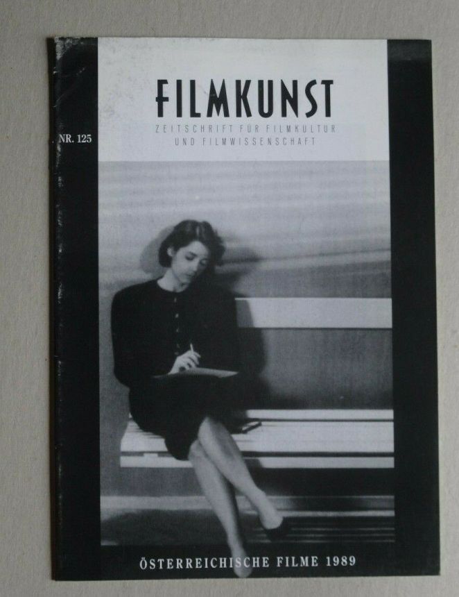 FILMKUNST magazine side cover Issue 125  1989