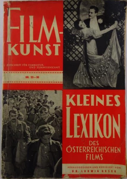 FILMKUNST magazine side cover Issue 22-30  December 1959