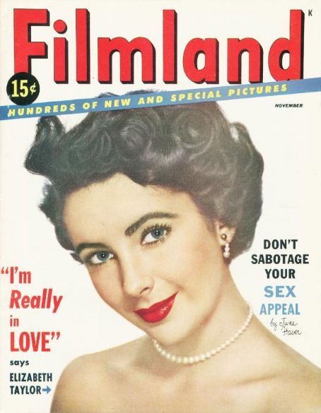 FILMLAND magazine side cover Issue 1  Vol 1 # 1 November 1949