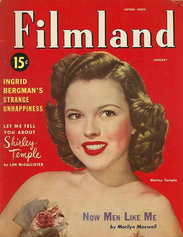 FILMLAND magazine side cover Issue 2  Vol 1 # 2 January 1950
