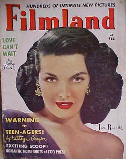 FILMLAND magazine side cover Issue 7  Vol 1 # 7 February 1951