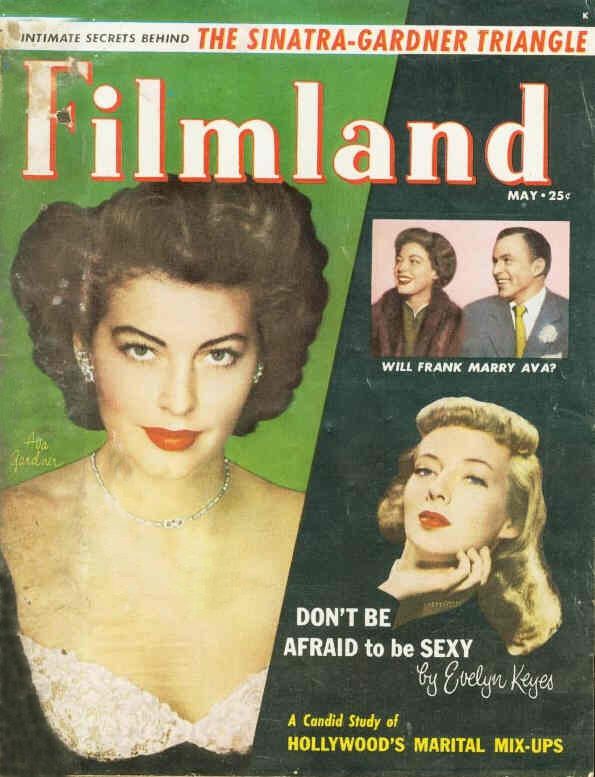 FILMLAND magazine side cover Issue 8  Vol 1 # 8 May 1951