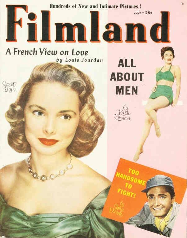 FILMLAND magazine side cover Issue 9  Vol 1 # 9 July 1951