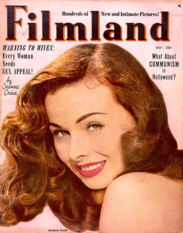 FILMLAND magazine side cover Issue 11  Vol 1 # 11 October 1951