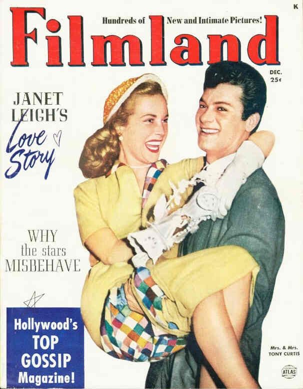 FILMLAND magazine side cover Issue 12  Vol 1 # 12 December 1951
