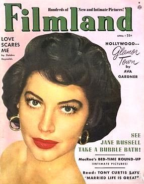 FILMLAND magazine side cover  Vol 2 # 2 April 1952