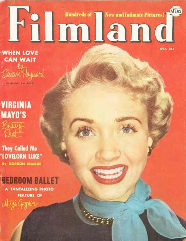 FILMLAND magazine side cover  Vol 2 # 6 October 1952