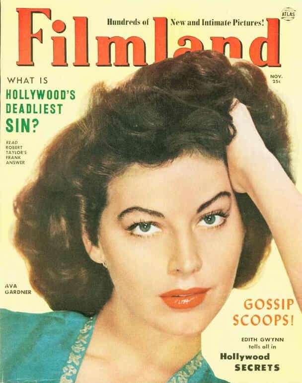 FILMLAND magazine side cover  Vol 2 # 7 November 1952