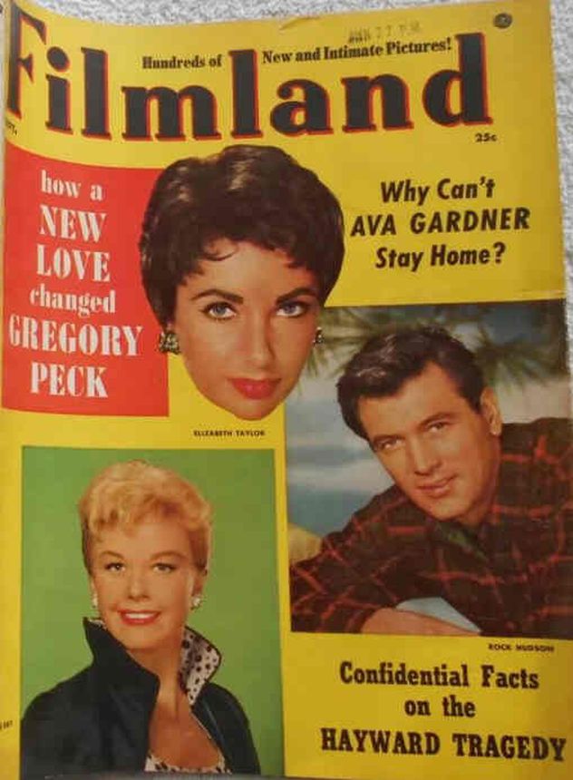 FILMLAND magazine side cover  Vol 5 # 5 September 1955