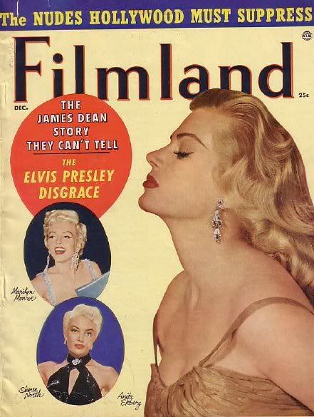 FILMLAND magazine side cover  Vol 6 # 6 December 1956