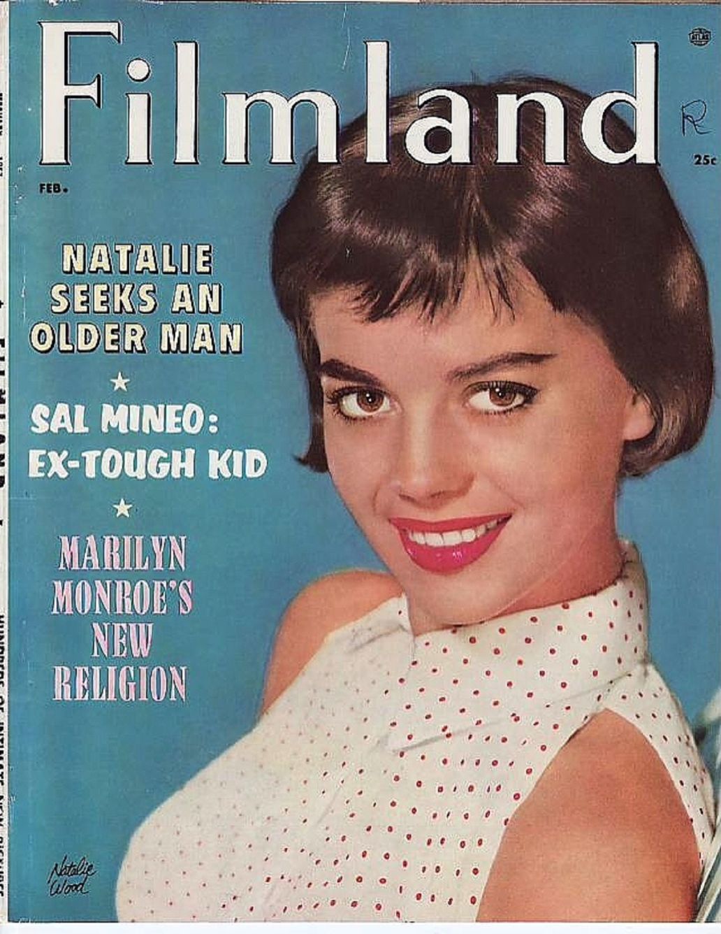 FILMLAND magazine side cover  Vol 7 # 1 February 1957