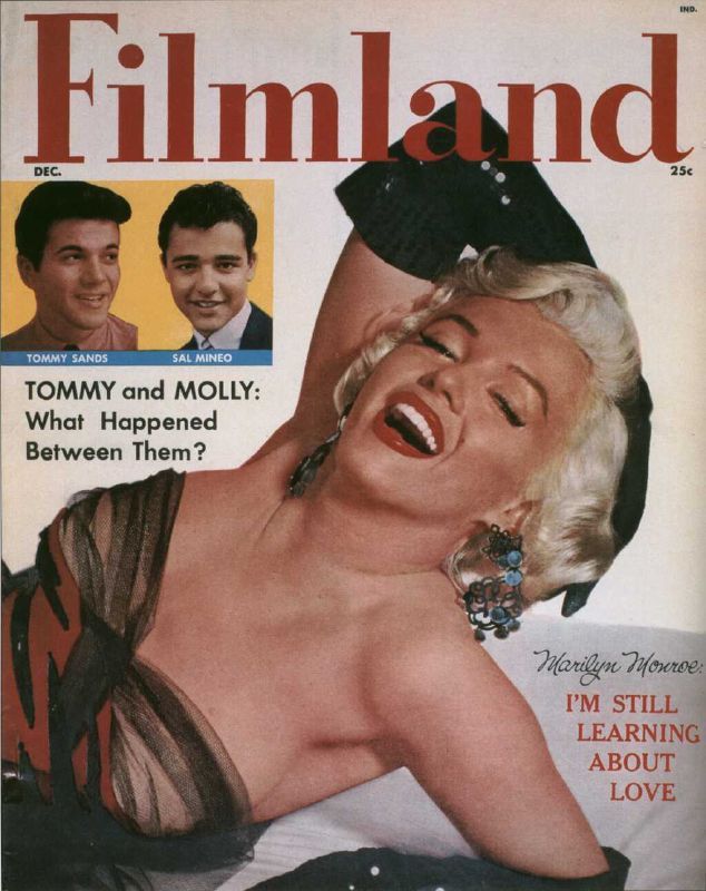 FILMLAND magazine side cover December 1957
