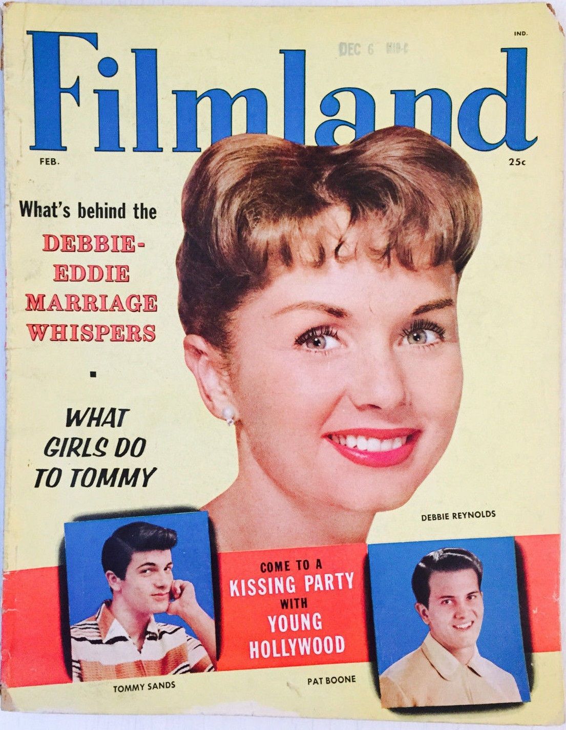 FILMLAND magazine side cover February 1958