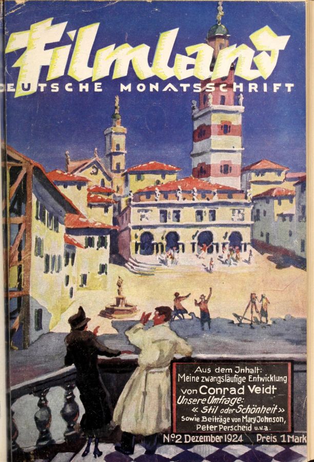 FILMLAND (Germany) magazine side cover Issue 2 December 1924
