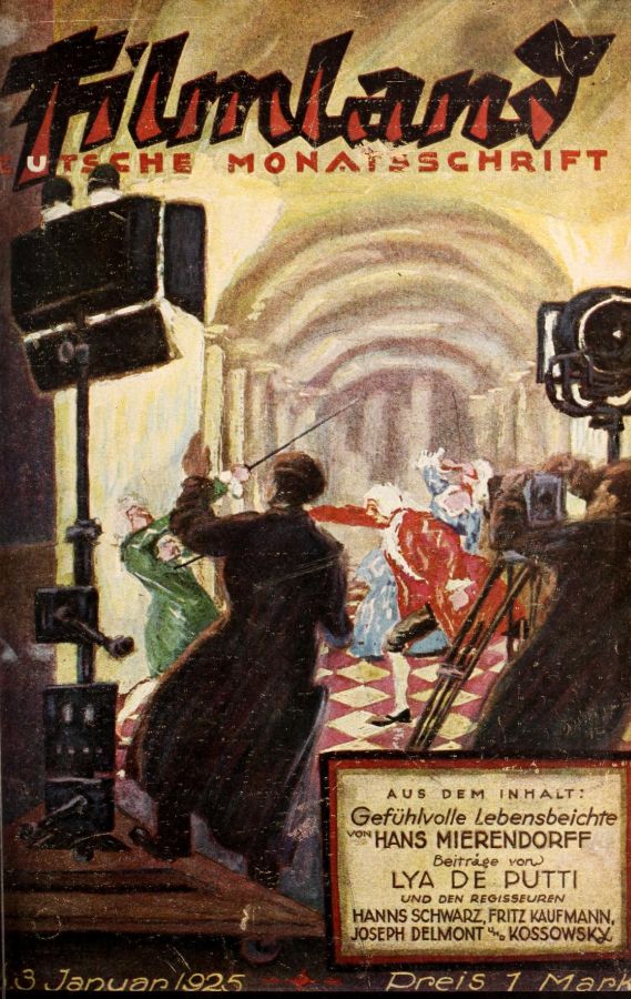 FILMLAND (Germany) magazine side cover Issue 3 January 1925