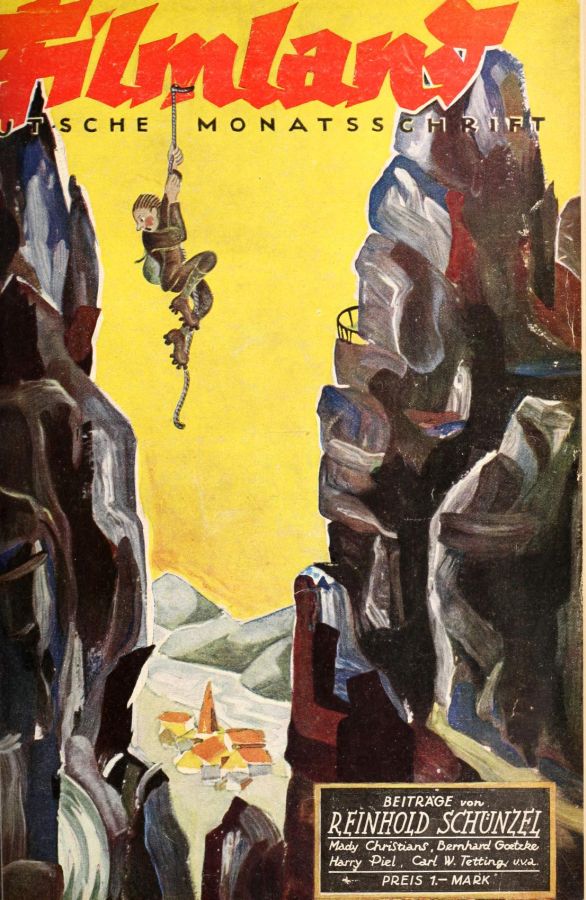 FILMLAND (Germany) magazine side cover Issue 4 February 1925
