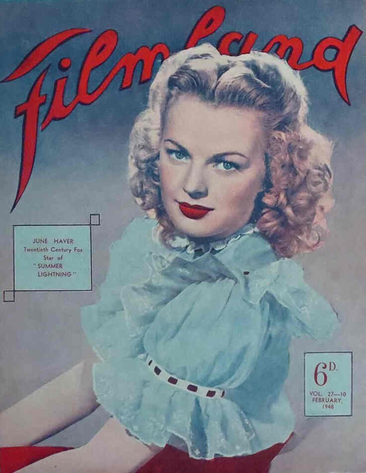 FILMLAND (NZ) magazine side cover  Vol 27 #10 February 1948