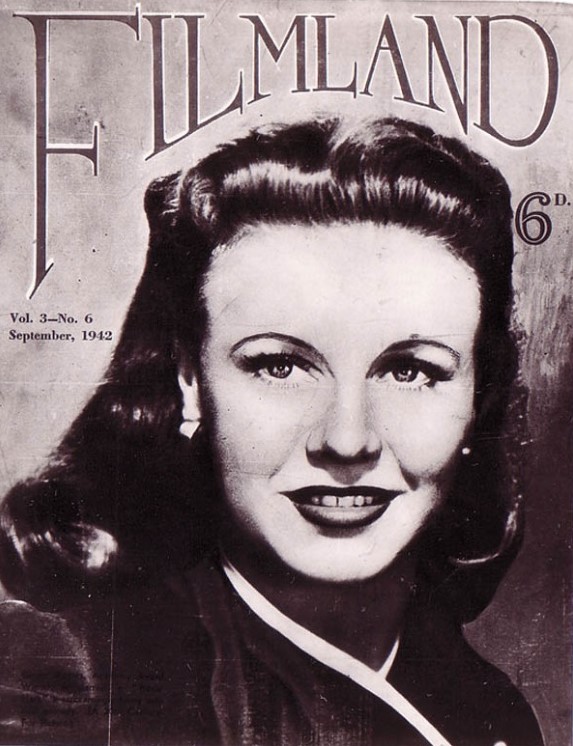 FILMLAND (NZ) magazine side cover  September 1942