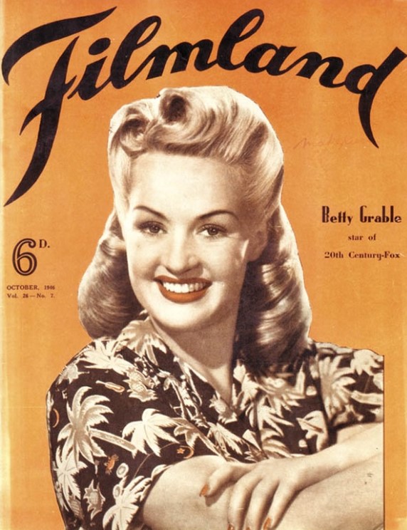 FILMLAND (NZ) magazine side cover  October 1946