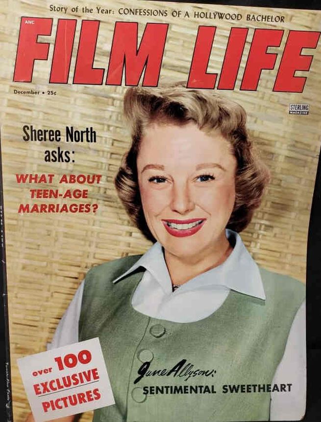 FILM LIFE magazine side cover December 1955