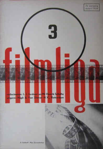 FILMLIGA magazine side cover Issue 3 March 1934