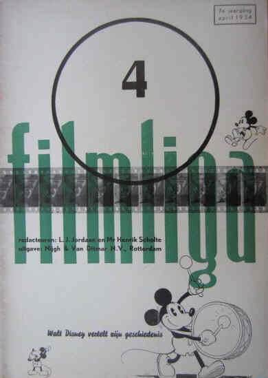 FILMLIGA magazine side cover Issue 4 April 1934