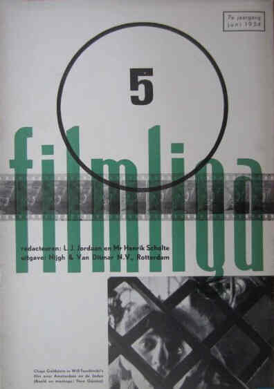 FILMLIGA magazine side cover Issue 5 June 1934