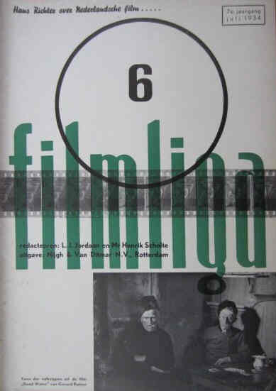 FILMLIGA magazine side cover Issue 6 July 1934