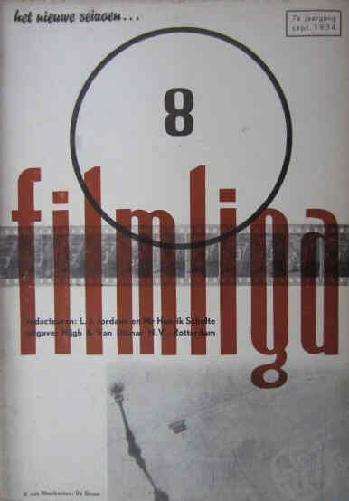 FILMLIGA magazine side cover Issue 8 September 1934