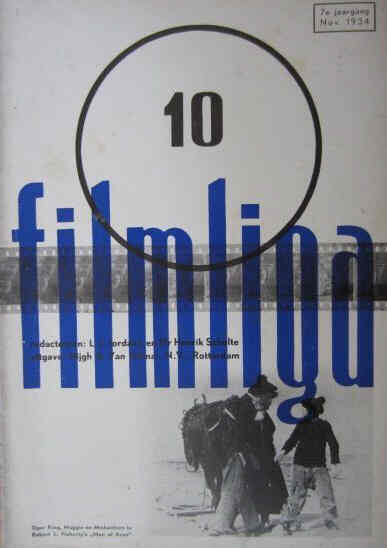 FILMLIGA magazine side cover Issue 10 November 1934