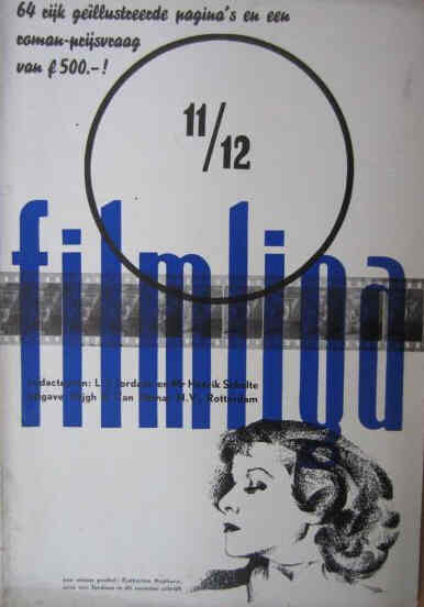 FILMLIGA magazine side cover Issue 11/12  1934