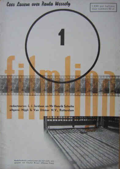 FILMLIGA magazine side cover Issue 1  1935