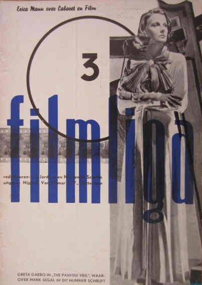 FILMLIGA magazine side cover Issue 3  1935