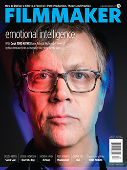 FILMMAKER magazine side cover Fall 2015