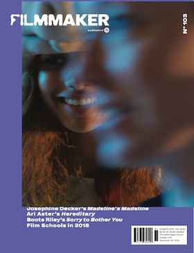 FILMMAKER magazine side cover Issue 103 Summer 2018