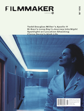 FILMMAKER magazine side cover Issue 106 Spring 2019