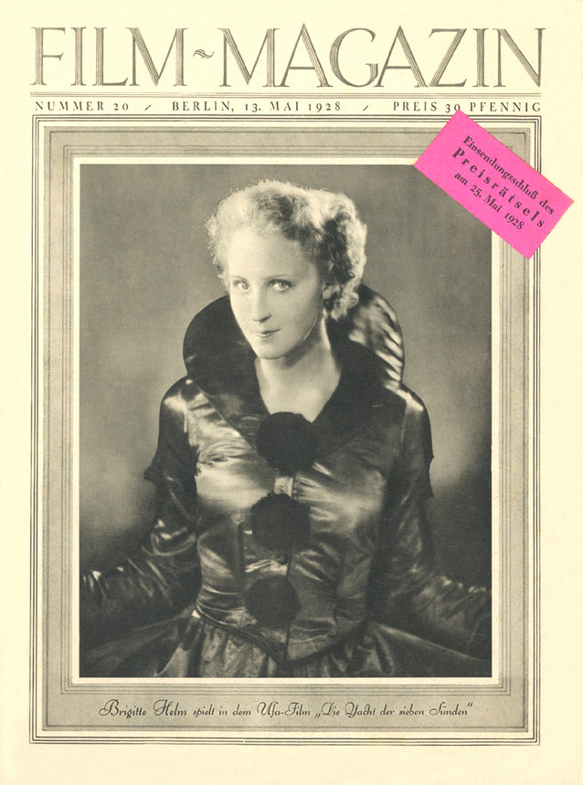 FILM-MAGAZIN magazine side cover Issue 20 13 May 1928