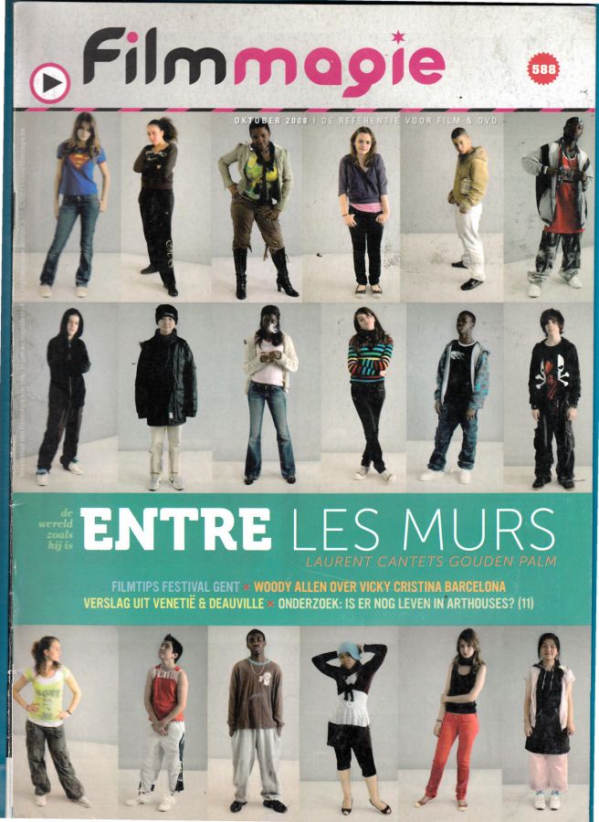 FILMMAGIE magazine side cover Issue 588 October 2008