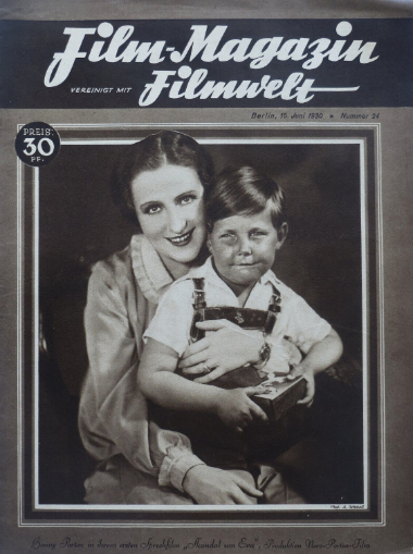 FILM-MAGAZIN magazine side cover Issue 24 15 June 1930
