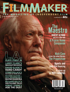 FILMMAKER magazine side cover Issue 55 March/April/May 2006