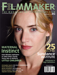 FILMMAKER magazine side cover Issue 57 September/October/November 2006