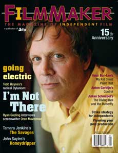 FILMMAKER magazine side cover Issue 61 September/October/November 2007