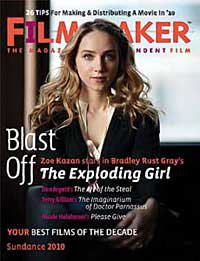 FILMMAKER magazine side cover Issue 70 Dec/January/February 2010