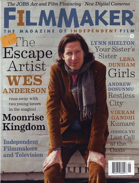 FILMMAKER magazine side cover Issue 79 Spring 2012