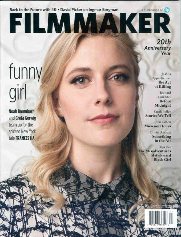 FILMMAKER magazine side cover Issue 83 Spring 2013