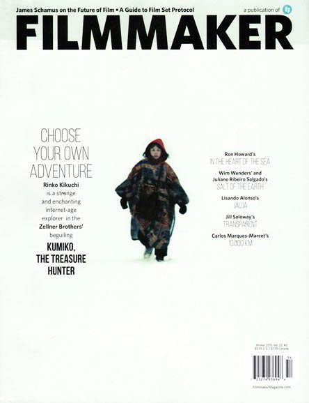 FILMMAKER magazine side cover December 2014